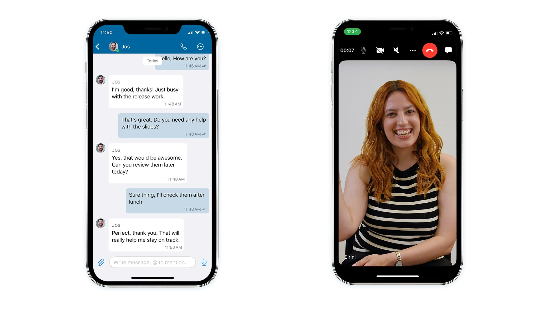 Мобильное приложение UzCloud Hub: чат и видеозвонок